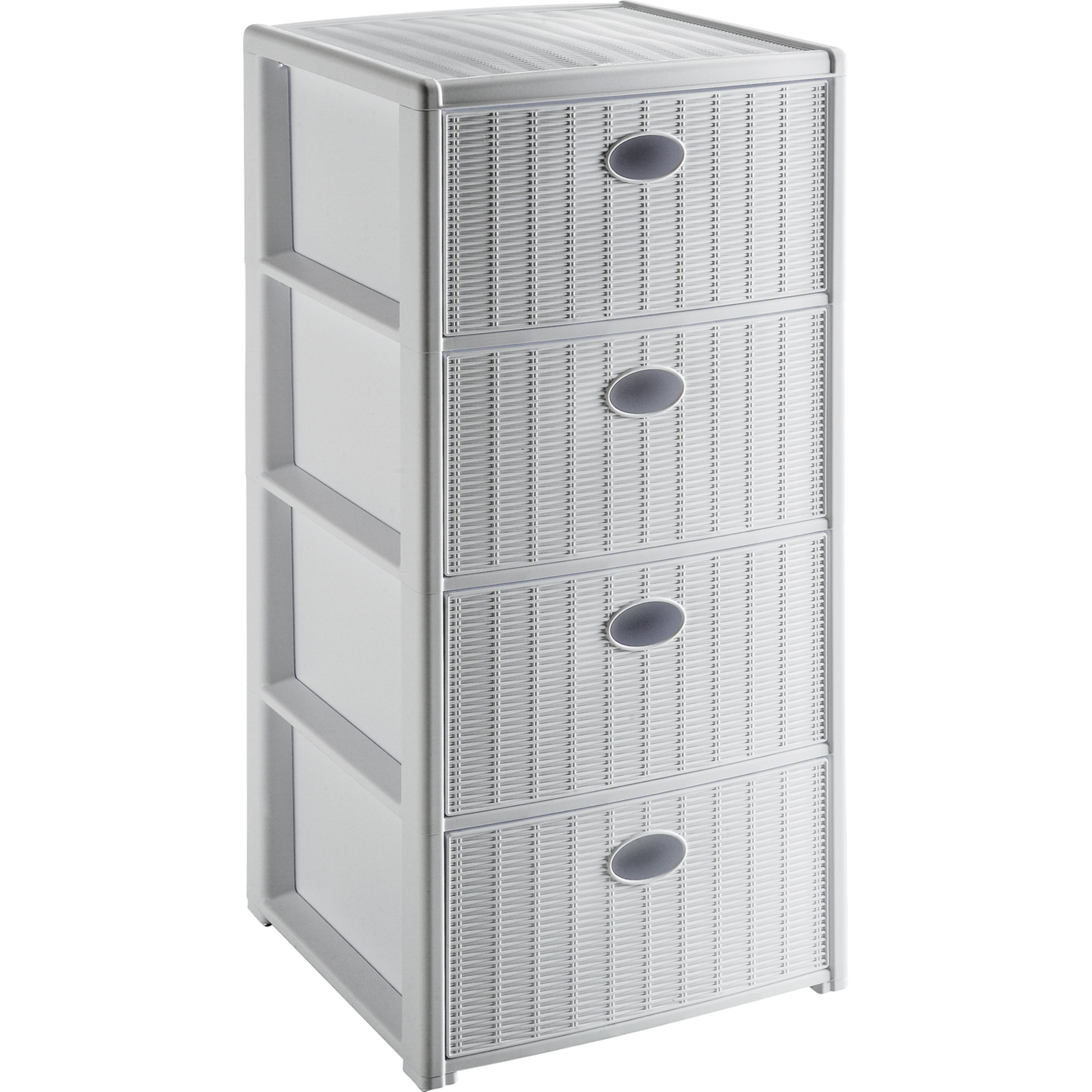 Kommode Elegance Polypropylen 39,5 x 79 x 39,5 cm weiss
