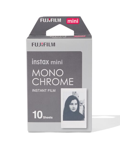 10 feuilles de papier photo Fujifilm instax mini monochrome
