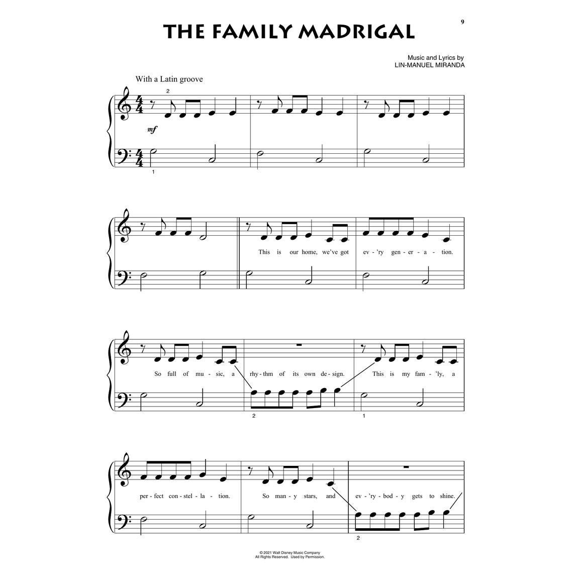 Hal Leonard Disney Encanto pianoboek voor kinderen