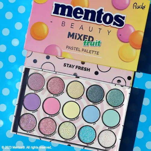 x Mentos Mixed Fruit Pastel Palette