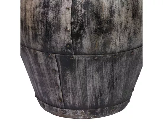 Vase en métal antique marron 40x40x65h cm