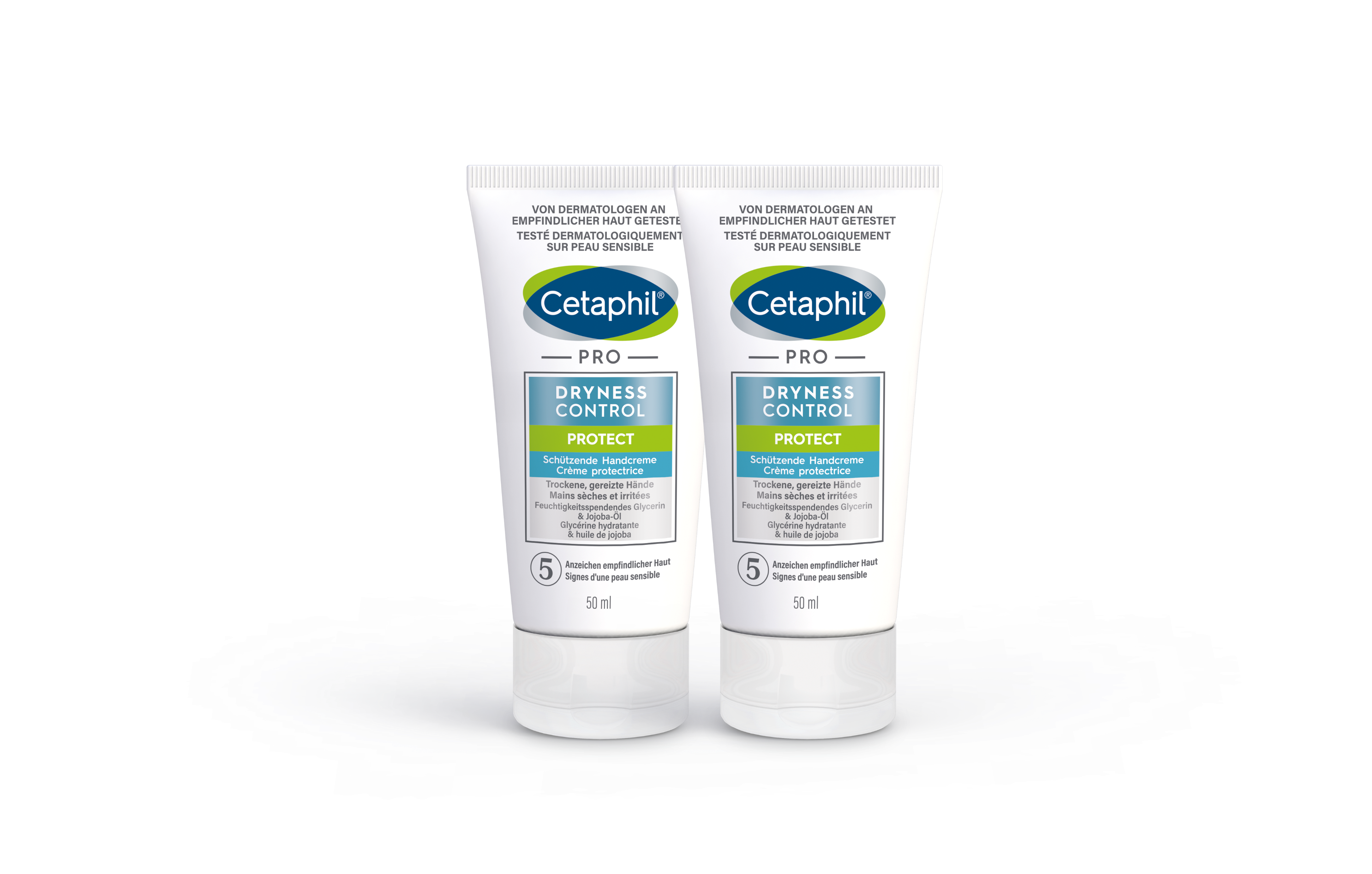 CETAPHIL PRO DRYNESS CONTROL PROTECT Creme Bundle Pack 2x50 ml Tb 1 Stk