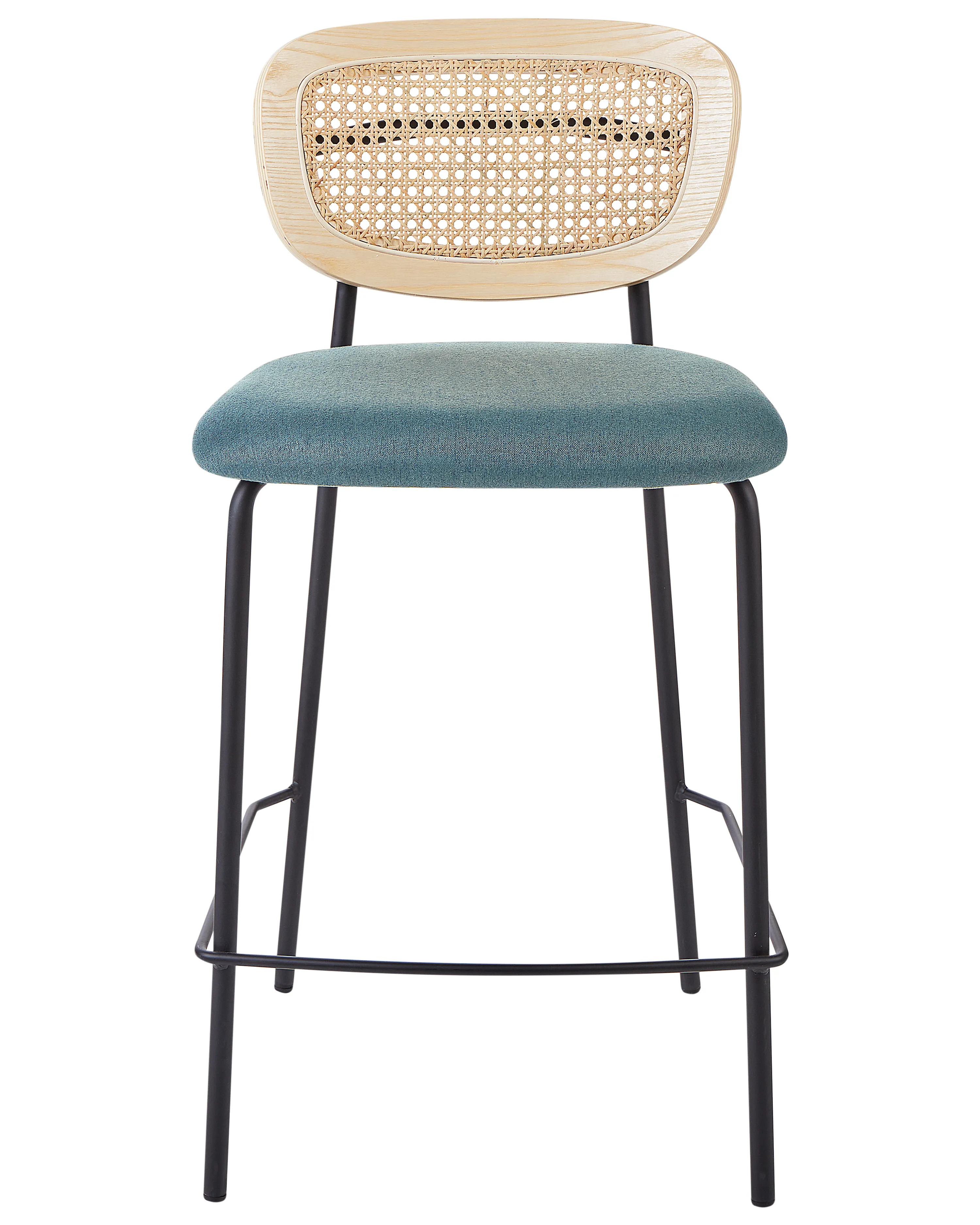 Set van 2 barstoelen MAYETTA Rotan Groenblauw