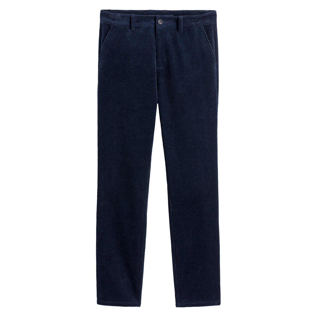 COLEÇÃO LA REDOUTE<br>Calças chino em veludo, corte regular