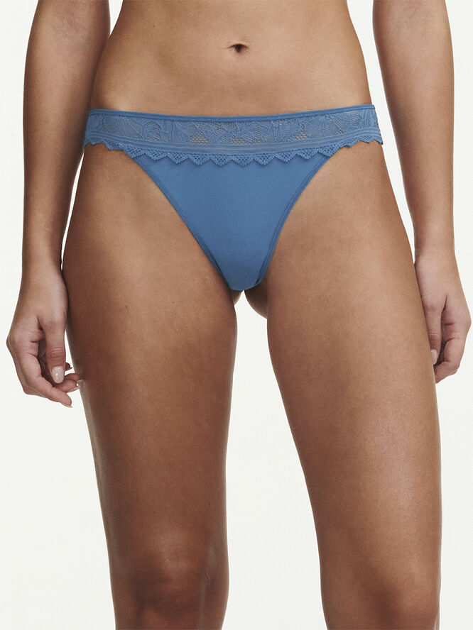 Chantelle Floral Touch Tanga Blå