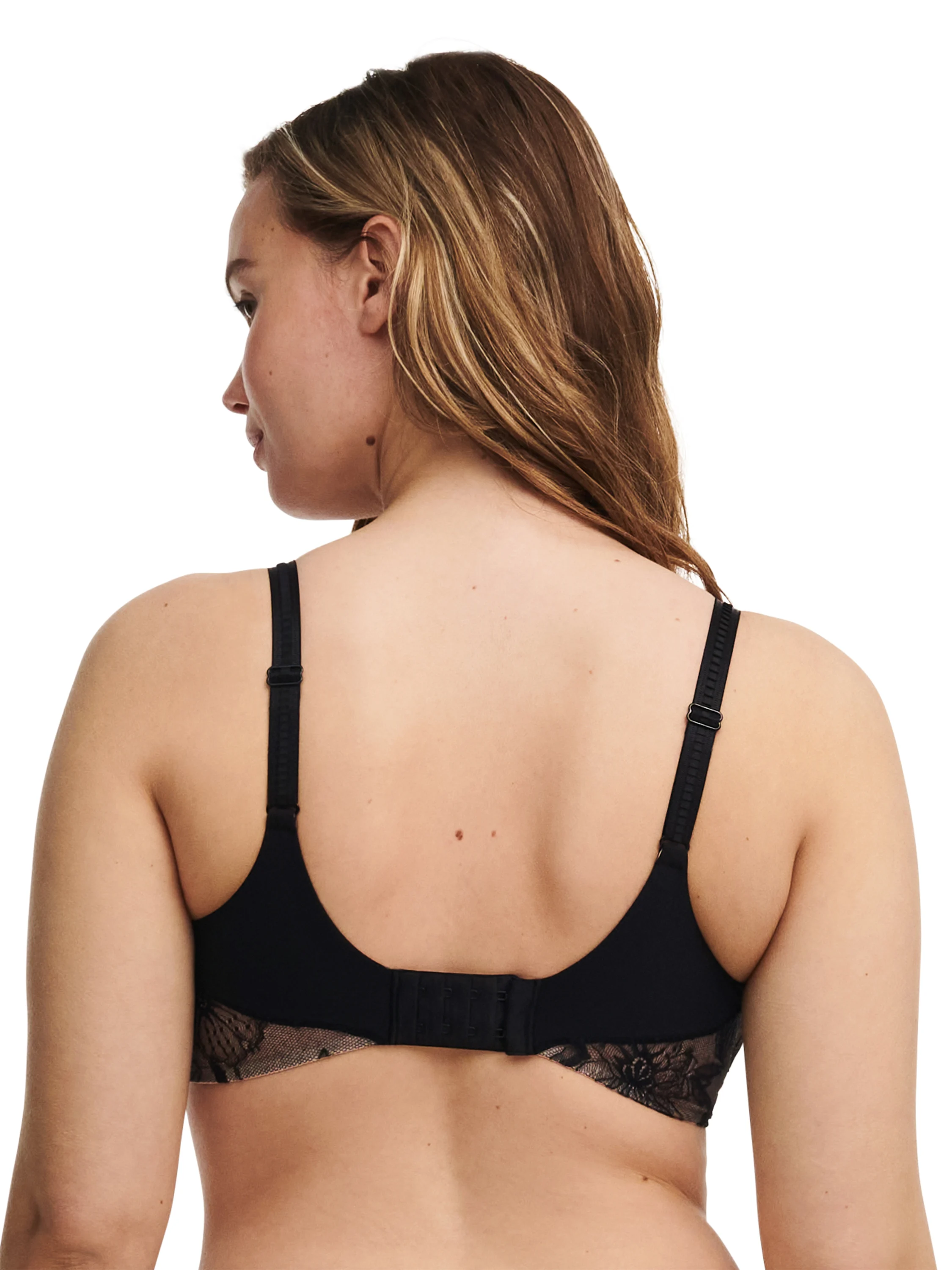 ORCHIDS - Soutien-gorge emboîtant avec dentelle de leavers | Noir