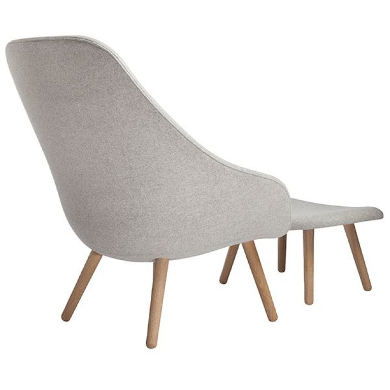 Hay About An Ottoman AAL03 hocker divina 120, onderstel gezeept eiken