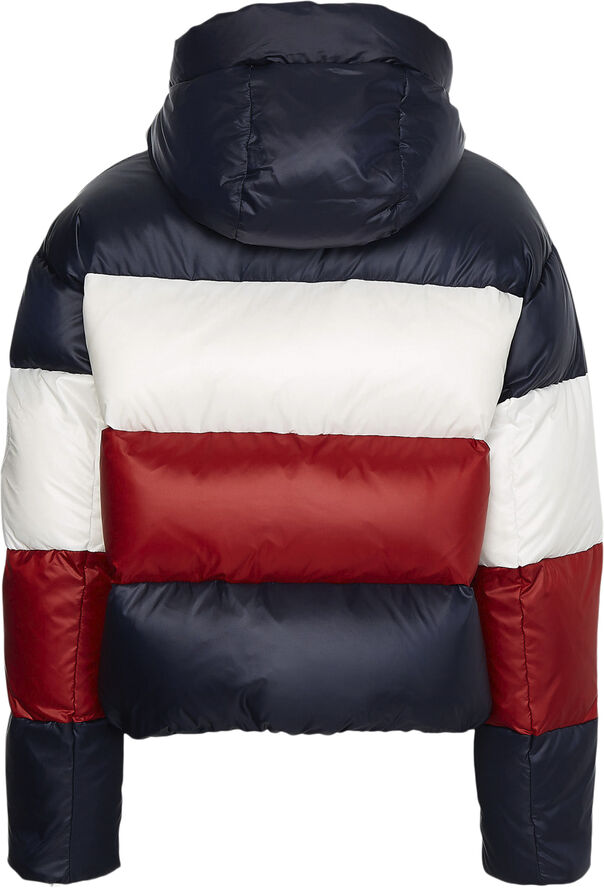 Tommy Hilfiger Sport Colorblock dunjakke Blå
