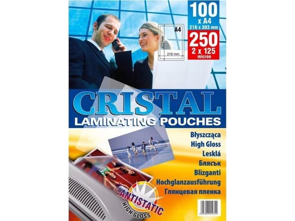Argo Selvklebende lamineringsfolie 54X86mm ARGO 335410 100mic 100 stk.
