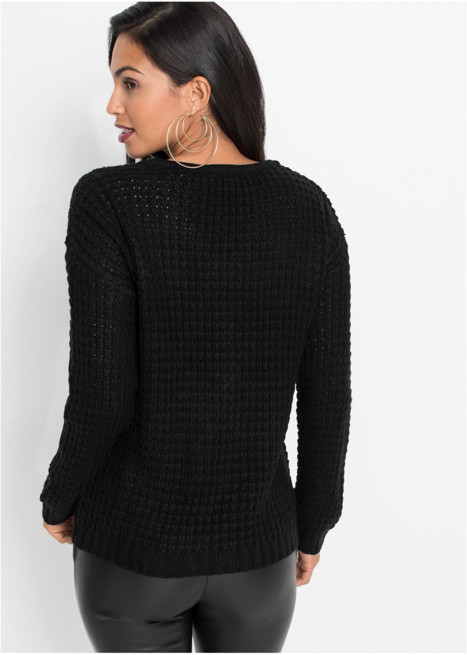 Pull en maille avec zip