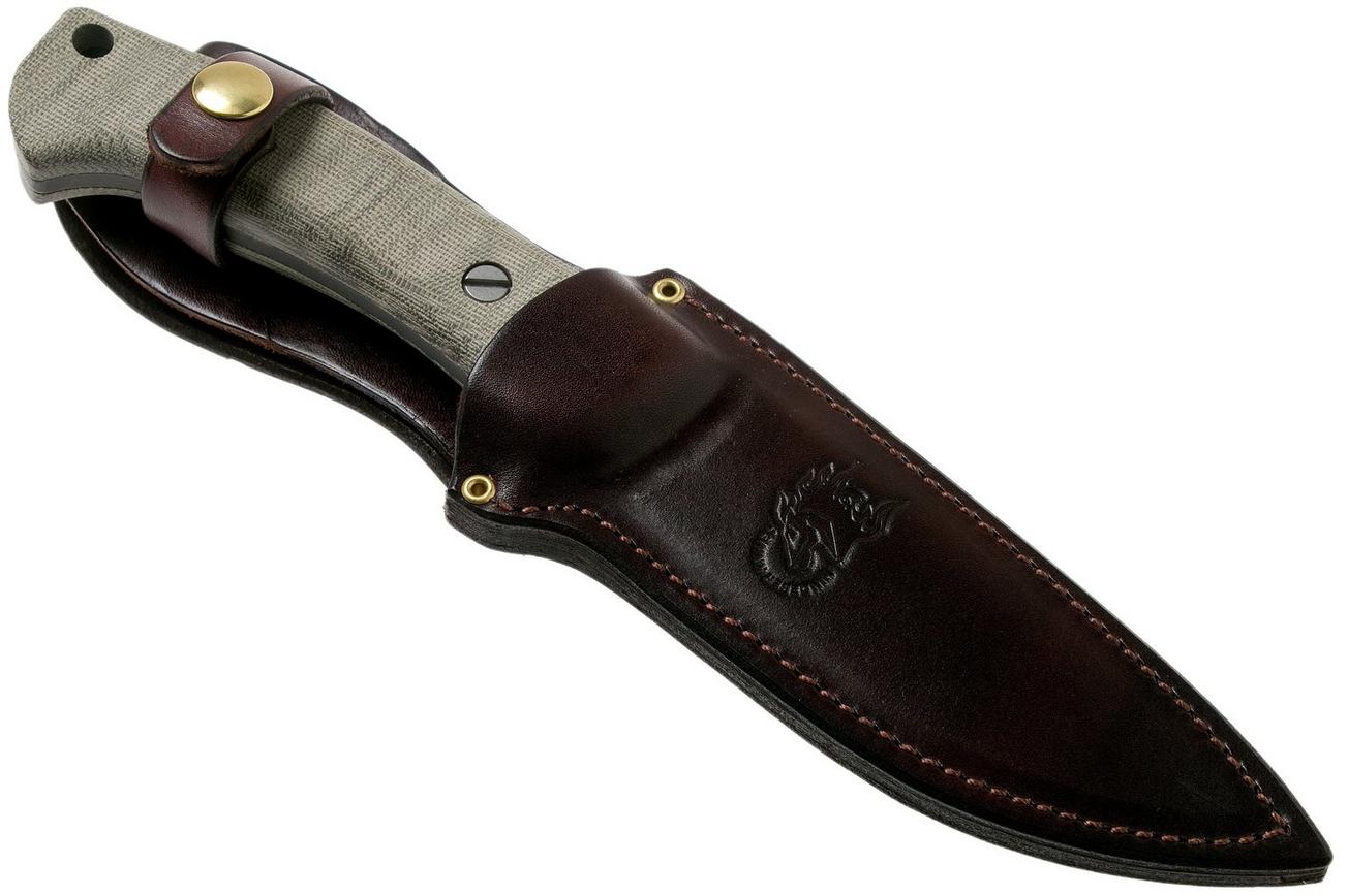 Rick Hinderer Ranch Harpoon Spanto Battle Black Green Micarta survivalmes