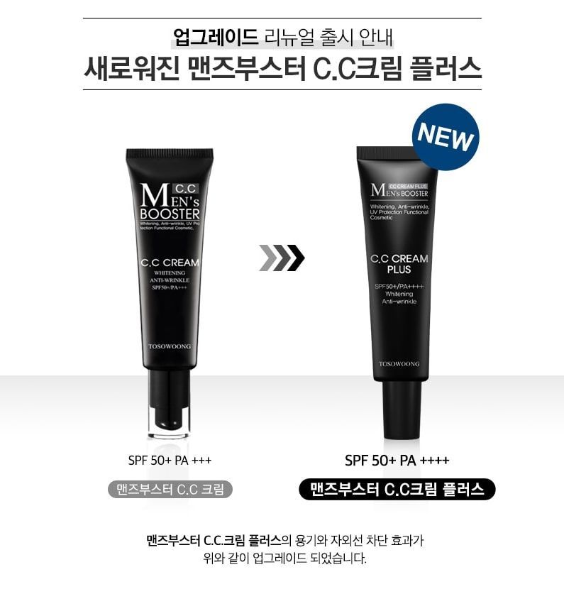 TOSOWOONG - Booster CC Cream Plus voor mannen