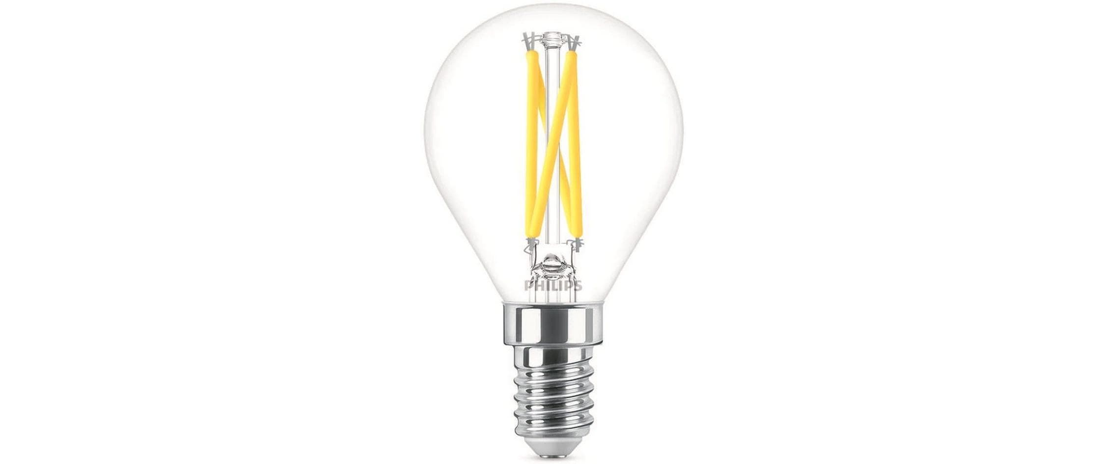 Lampe LEDcla 25W E14 P45 CL WGD90 WarmweissWarmweisses LED-Leuchtmittel P45 mit klarem Glas
