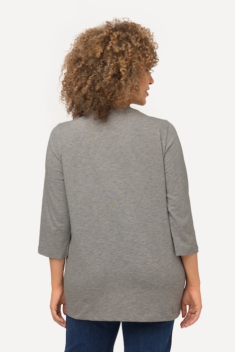 Weihnachts-Shirt, A-Linie, Pailletten, Rundhals, 3/4-Arm