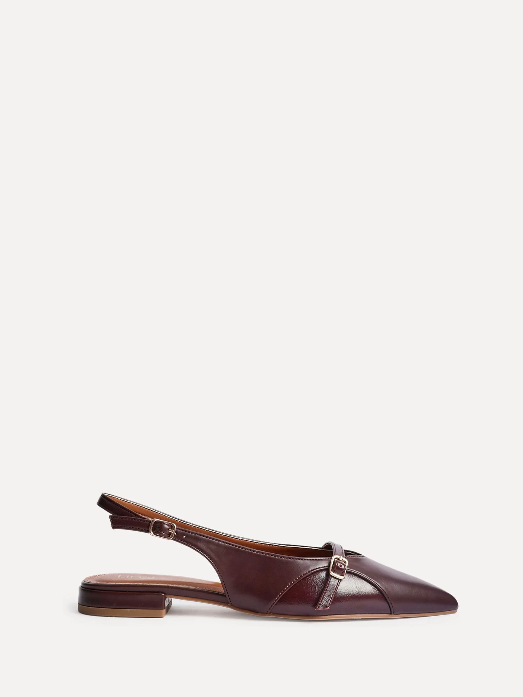 Rood - Linzi Prague Lage schoenen met spitse neus en gespdetail
