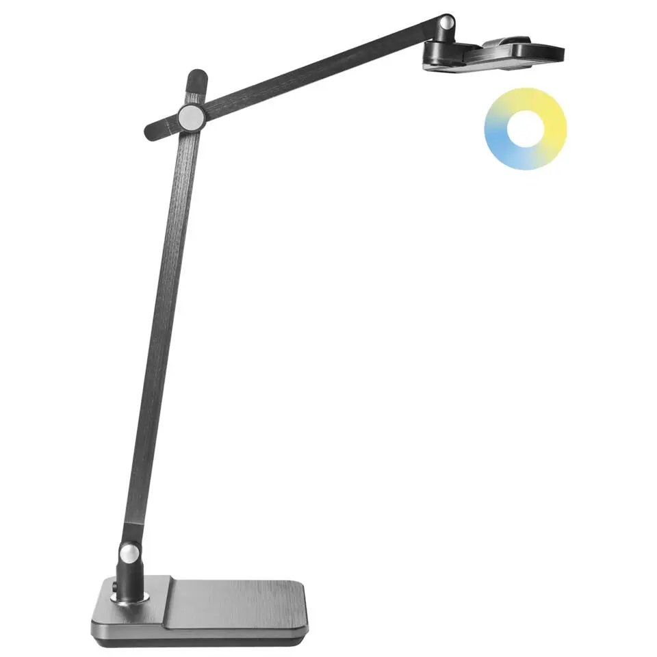 SERPENS - Bureaulamp LED - Grijs - Synthetisch materiaal