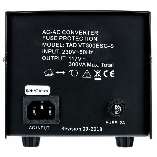 TAD Transformer 230/115V 300VA