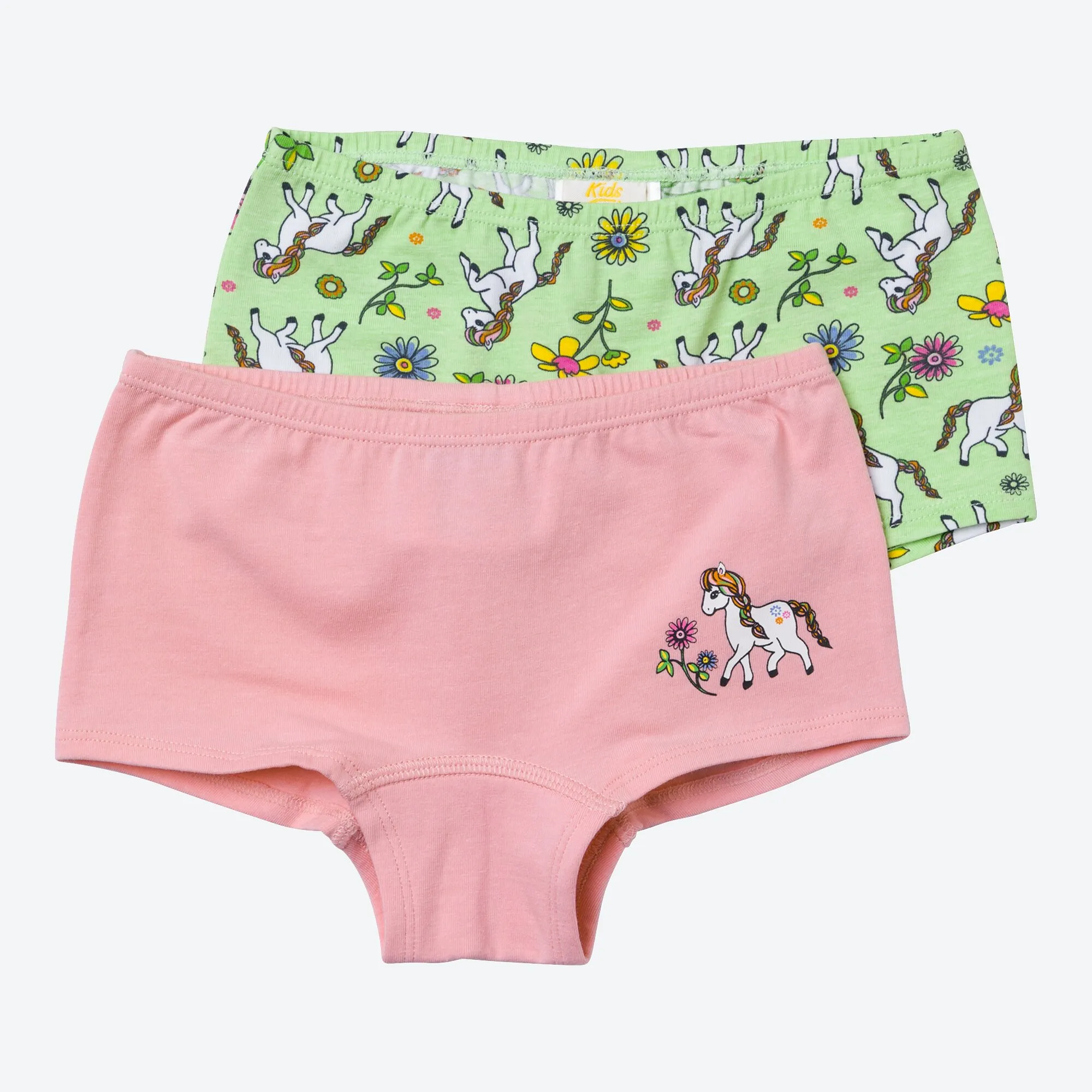 Kinder-Mädchen-Panty mit Einhorn-Motiv, 2er-Pack