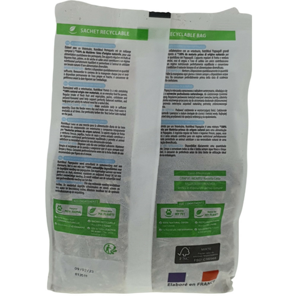 Graines perroquet nutrimeal - 700g.