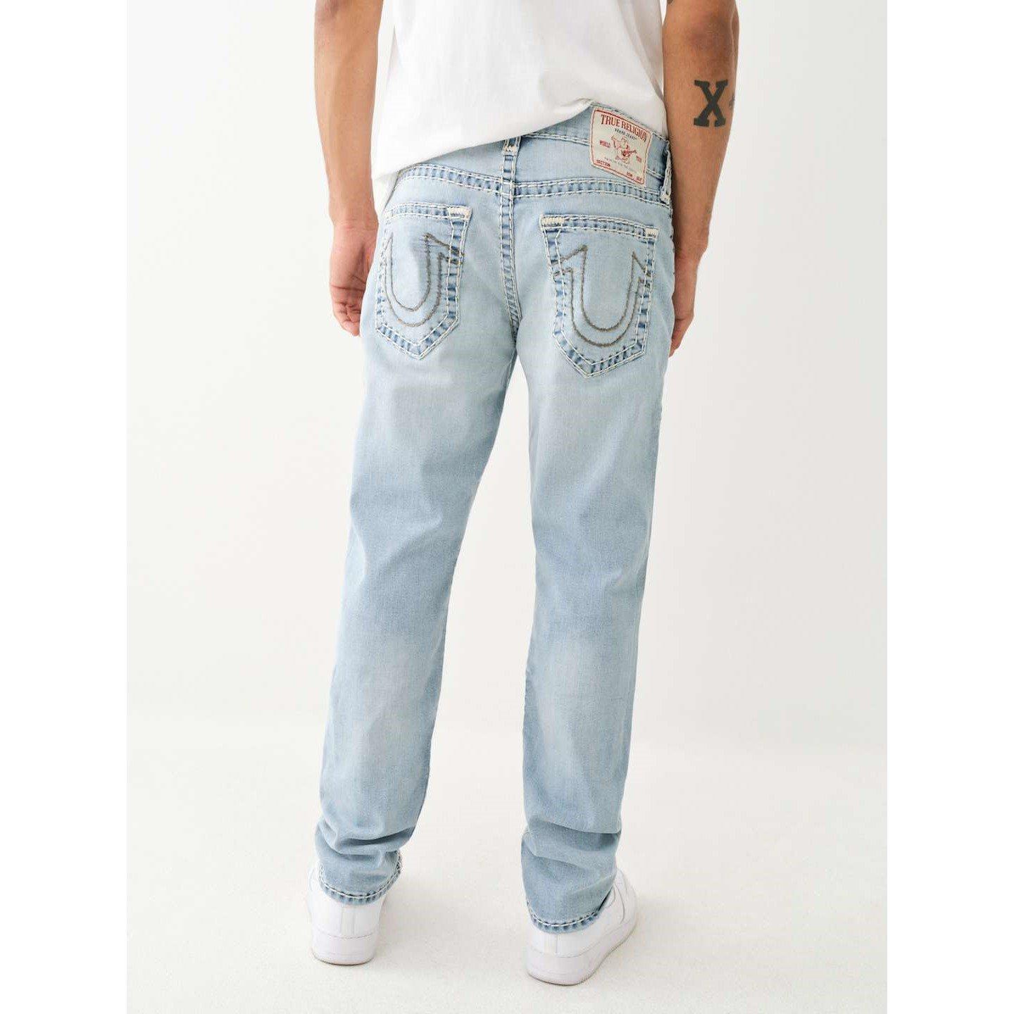 True Religion TR Super T Geno Skinny Fit Mid-Rise Washed Jeans Womens