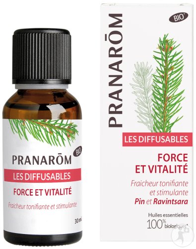 Pranarôm Les Diffusables Force Et Vitalité Pin Ravintsara Huiles Essentielles 100% Biologiques 30ml