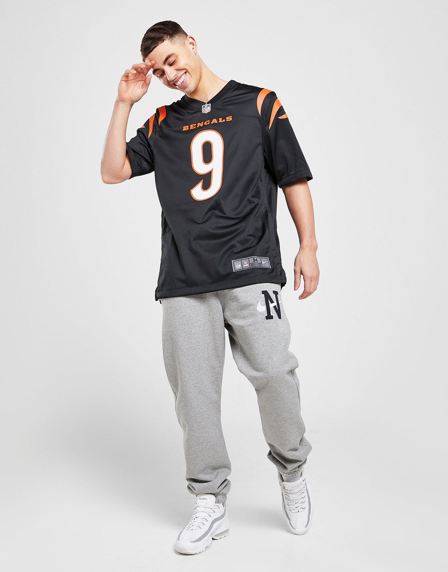 Nike Maillot NFL Cincinnati Bengals Burrow #9 Homme