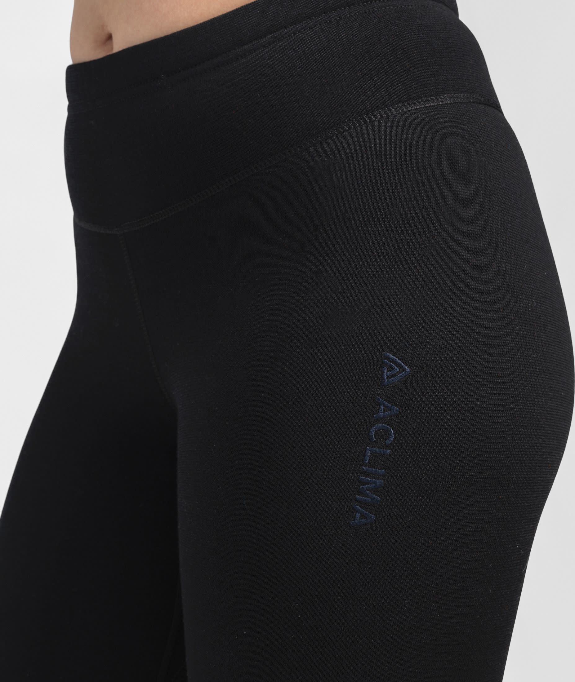 Aclima Womens's Fleecewool V2 Longs Jet Black