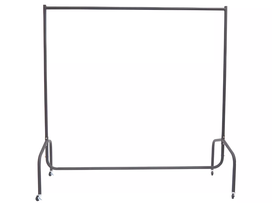 Portant tringle à vêtements acier charge max. 140 Kg dim. 150L x 60l x 170H cm noir