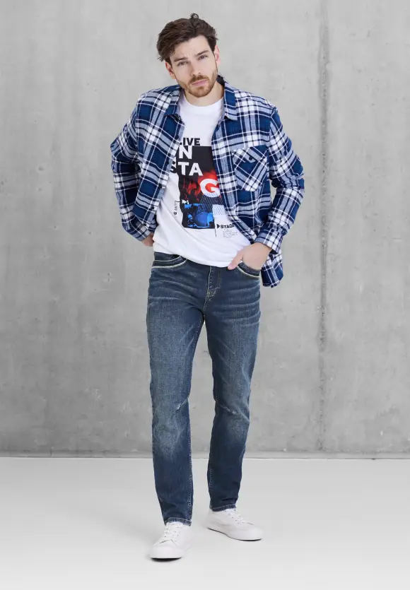 Regular Fit Jeans - sports blue natural wash