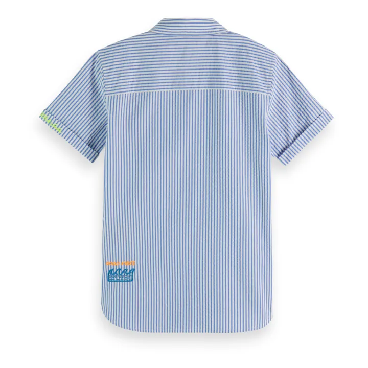 Scotch & Soda Chemisette Rayée Surf | Bleu
