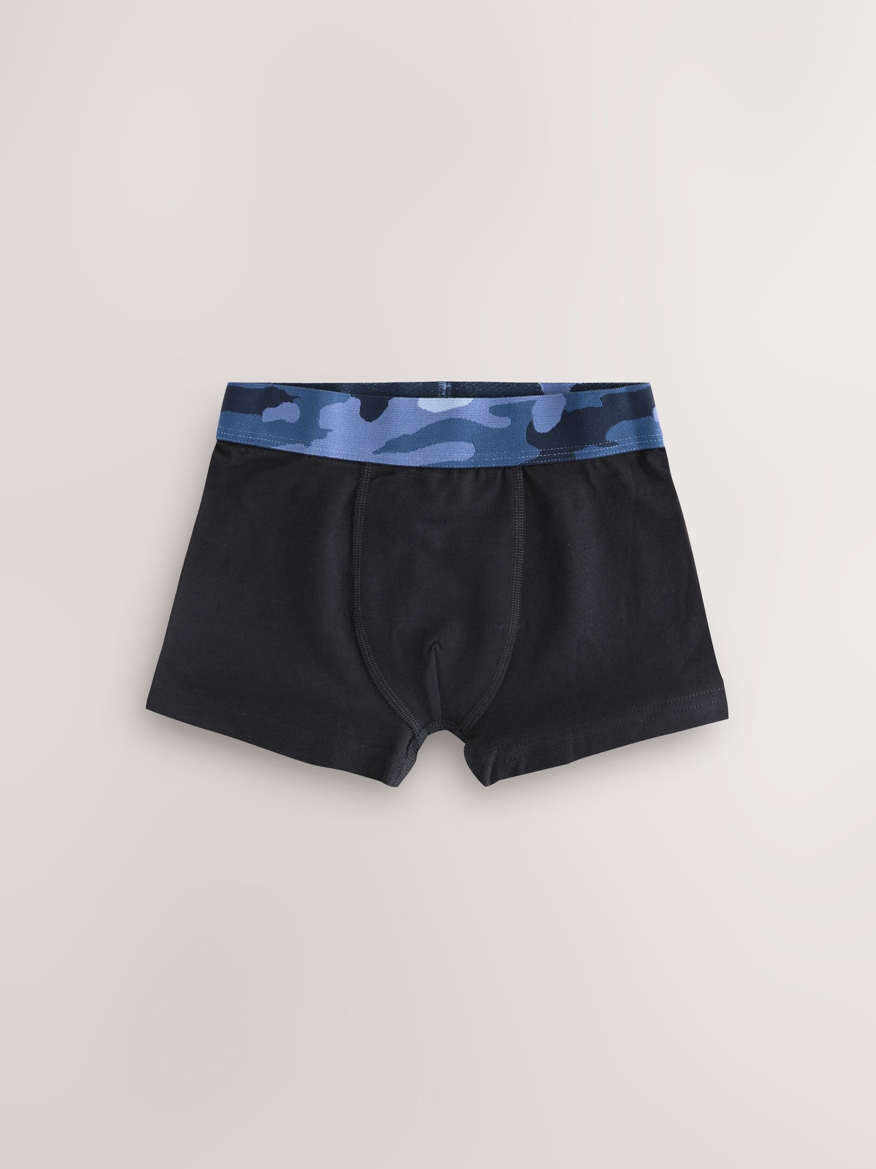 Zwart met camouflage tailleband - Verpakking van 5 boxers (2-16jr)