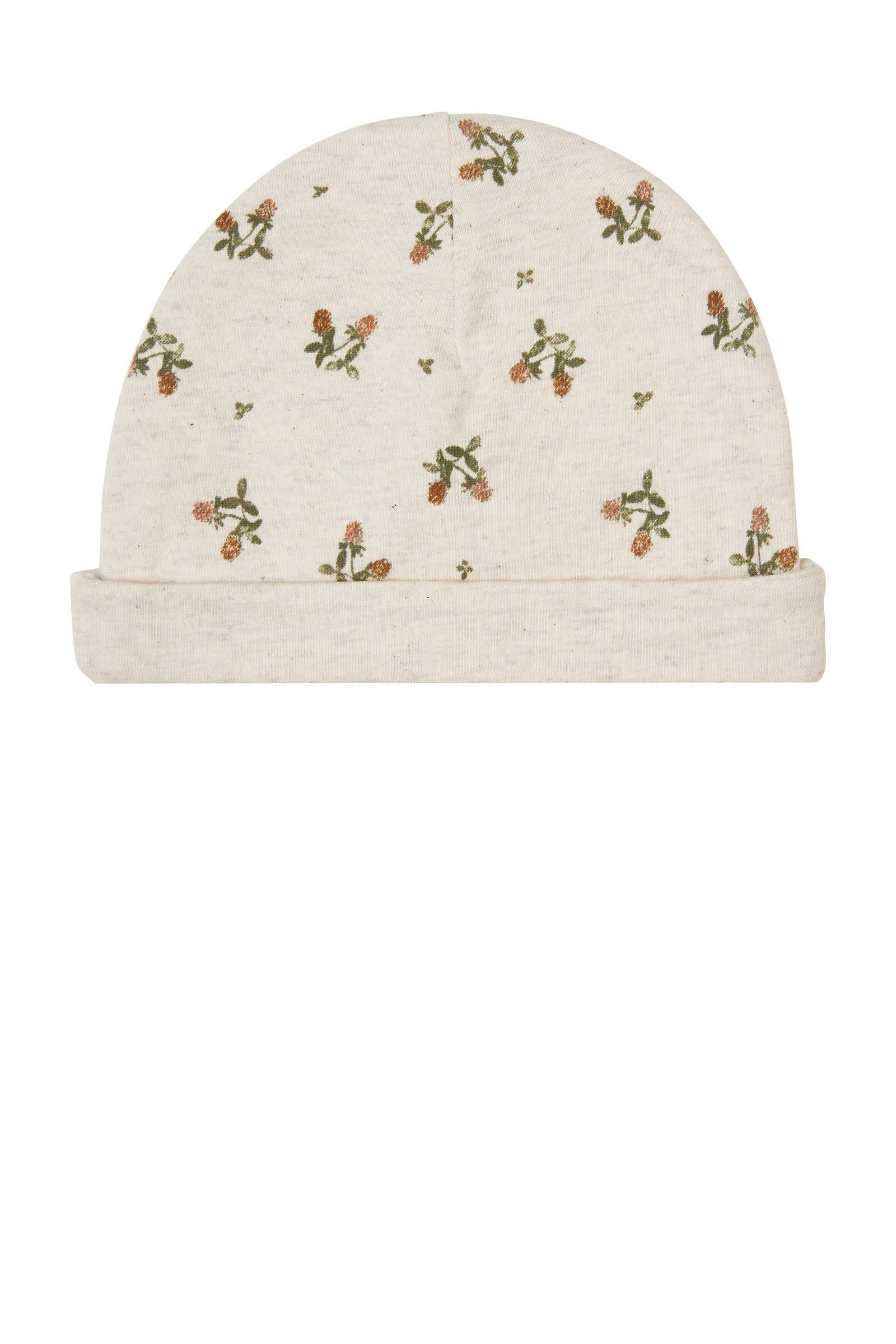 Noppies Nebra muts ecru/groen/bruin