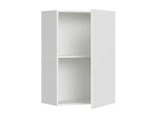 Lit escamotable horizontal blanc Bounto 85x185 avec rangement et bibliothèque composition C-