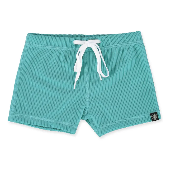 Beach & Bandits Short de Bain Anti-UV Côtelé | Turquoise