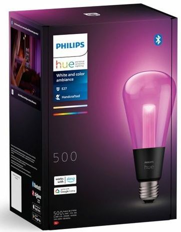 Philips Hue Lightguide edisonlamp ST72 - wit en gekleurd licht - E27