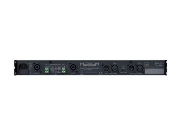 Audac EPA252 - Strømforstærker - 2 x 250 Watt - sort