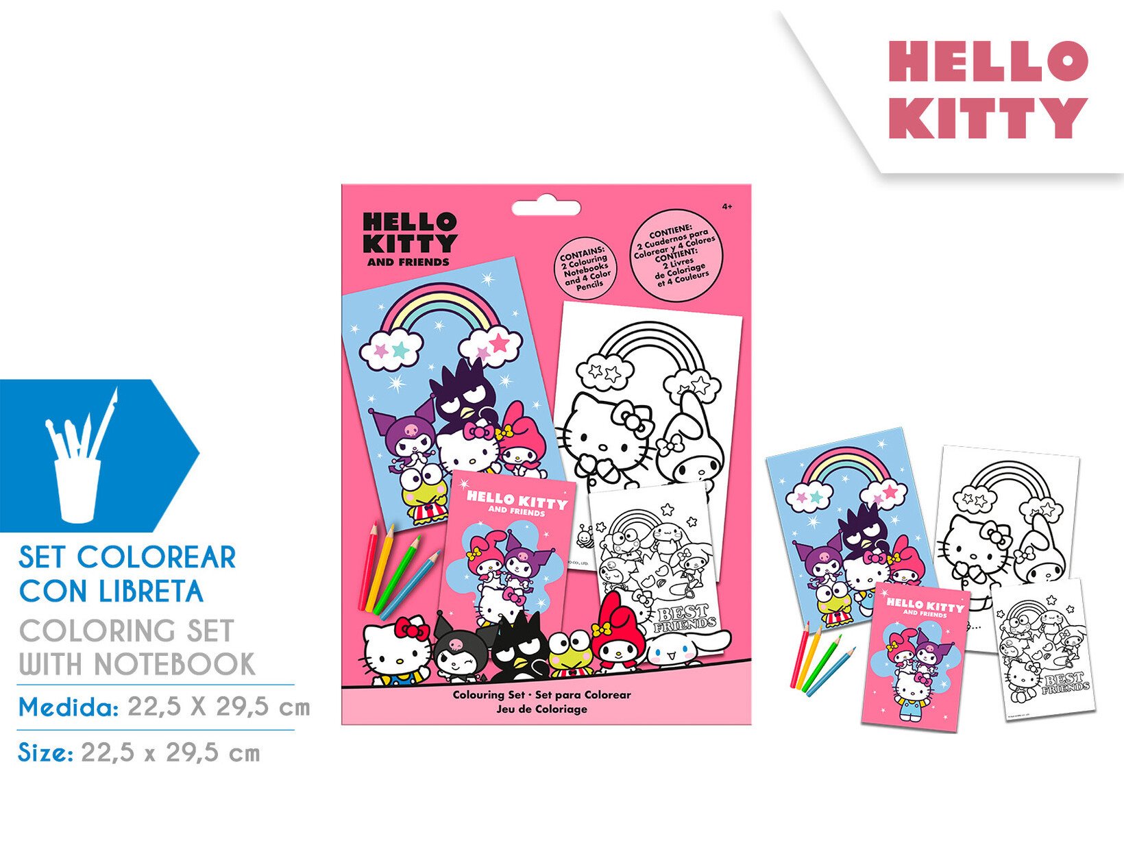 SET COLORIR HELLO KITTY & FRIENDS