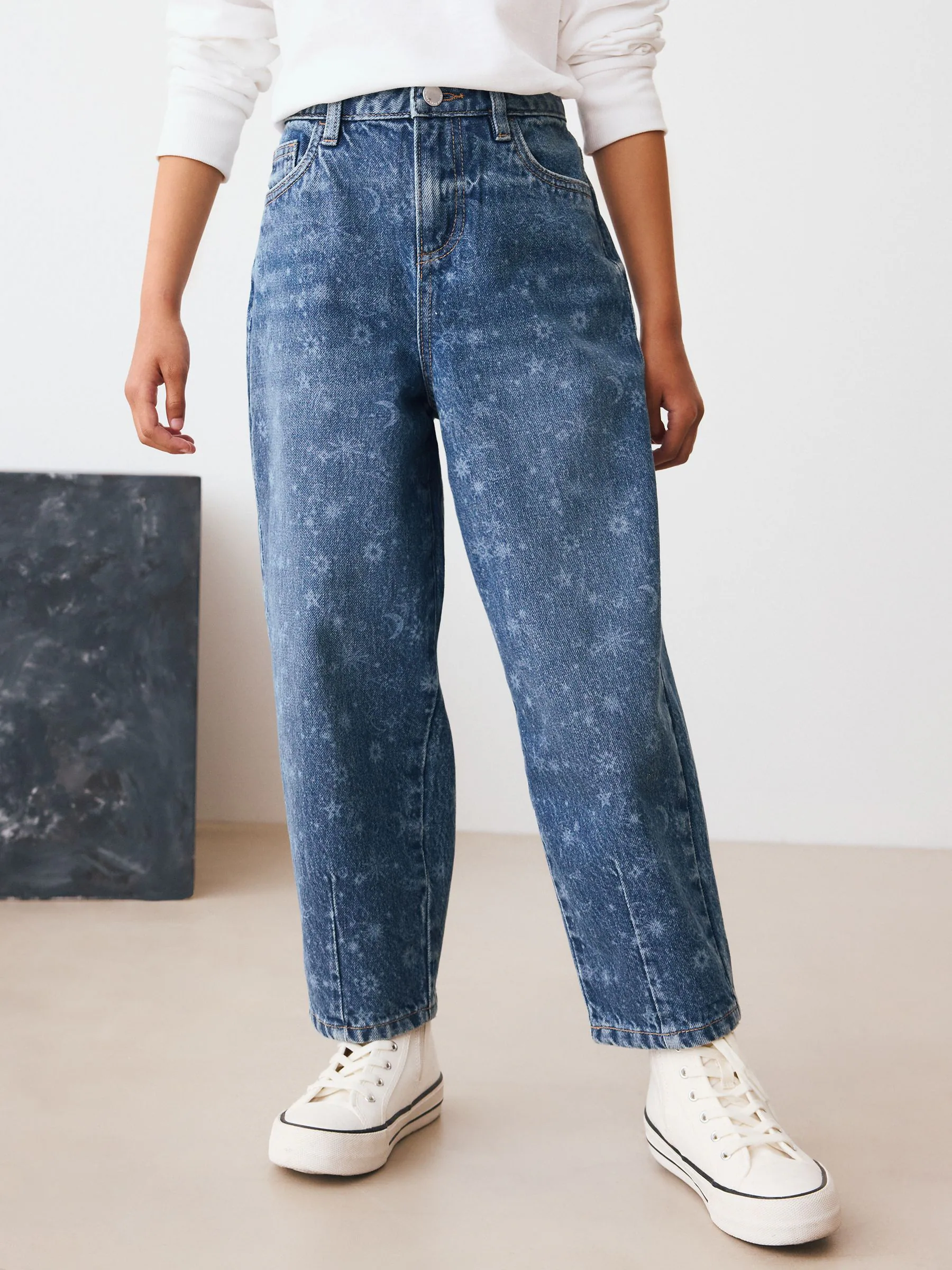 Denim Ster Laser - Barrel jeans (3-16jaar)