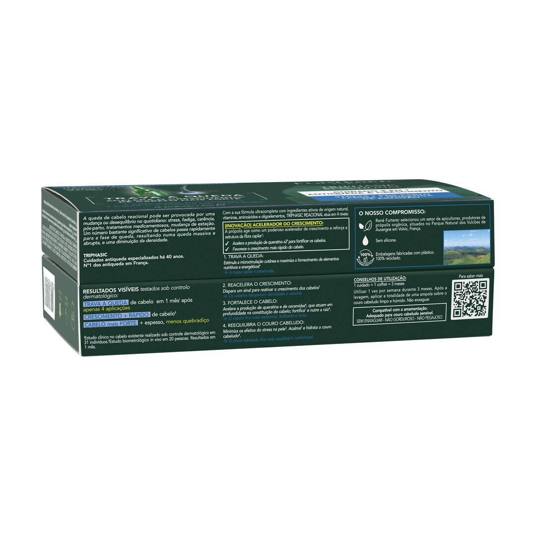 RENE FURTERER  Triphasic Reactional Cuidado 2 em 1 Antiqueda & Crescimento (12 doses) - 12un