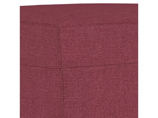 Repose-pied Rouge bordeaux 70x55x41 cm Tissu