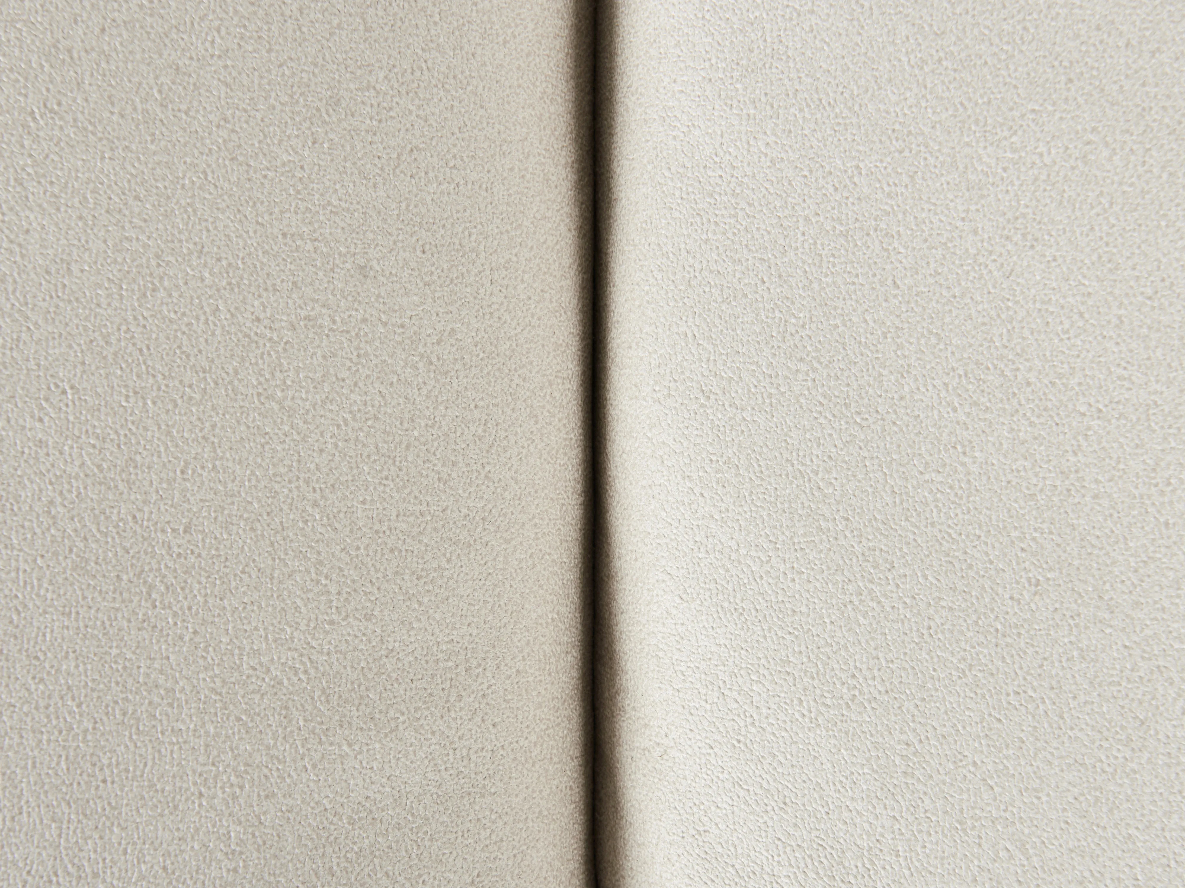 Linkszijdige chaise longue LANNILS Kunstleer Gebroken wit
