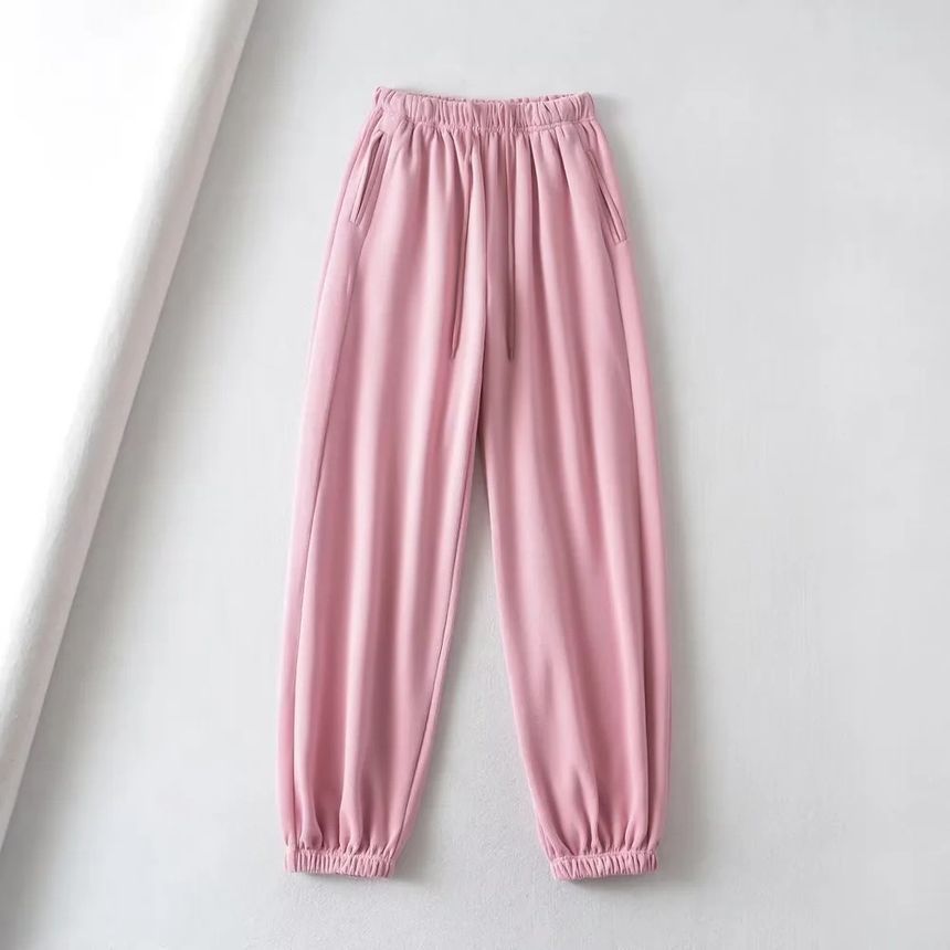 Flotto - Effen harem-joggingbroek met trekkoord in de taille