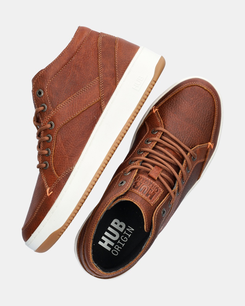 Hub Kingston 2.1 Hoge sneakers  - cognac