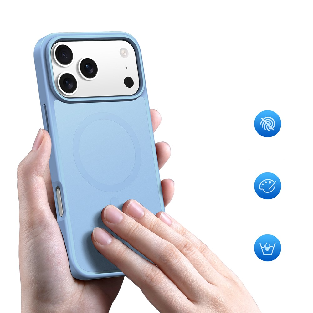 iPhone 17 Pro MagSafe Hybrid Hardcase Hülle mit TPU Bumper - Blau