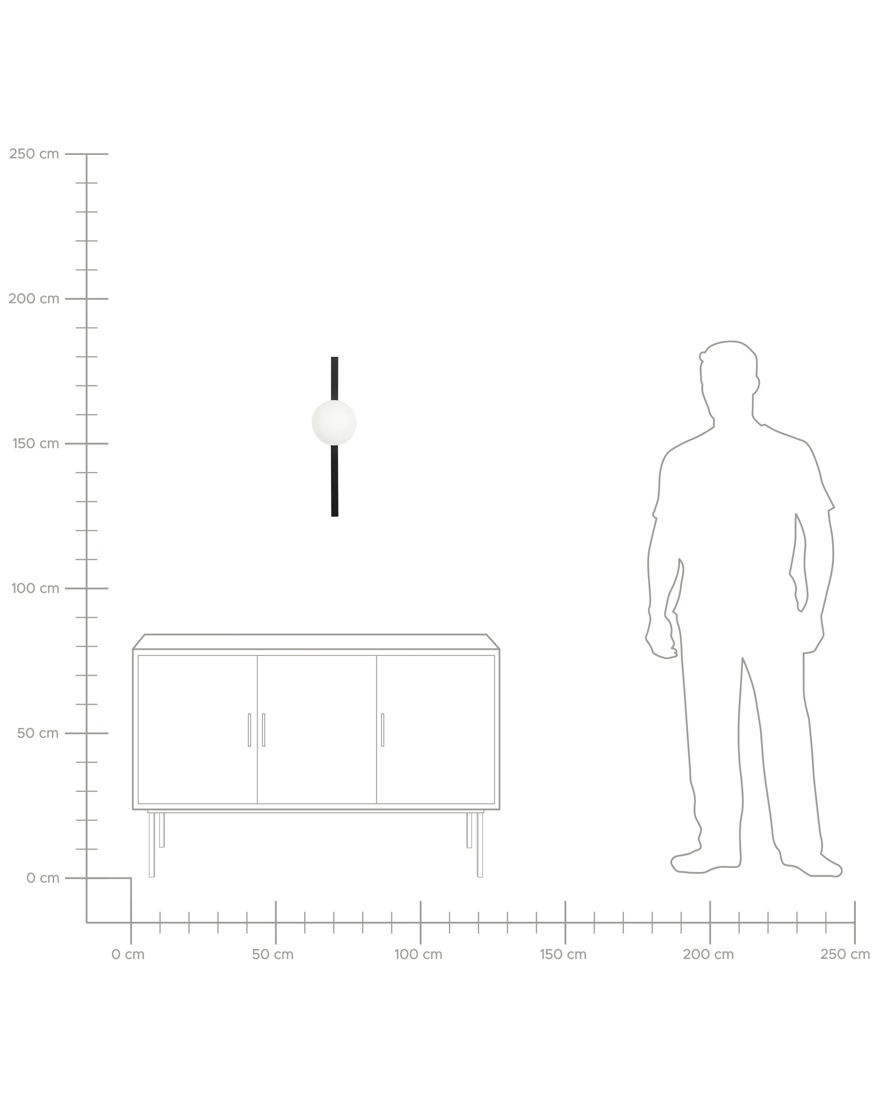 Wandlamp ISABELLA Metaal Zwart