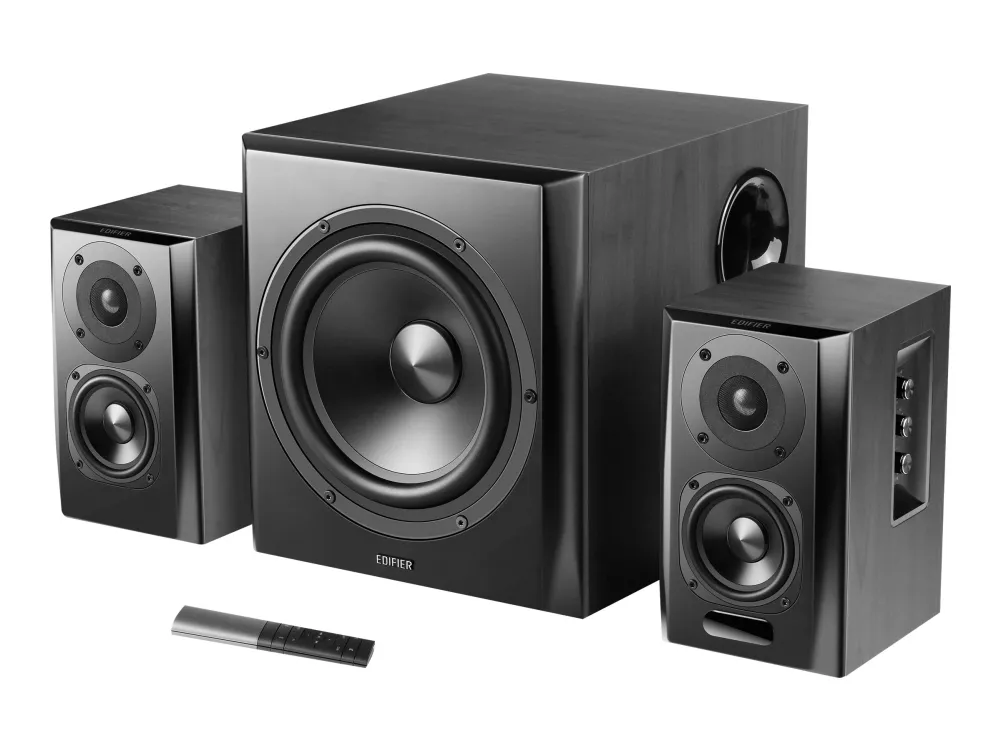 Edifier S351DB - Højttalersystem - til PC - 2.1-kanal - trådløs - Bluetooth - 150 Watt (Total)