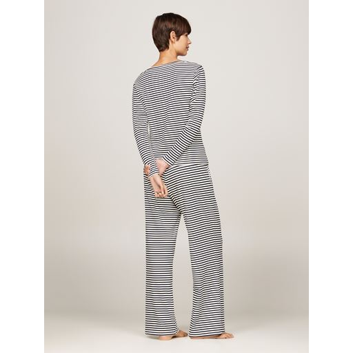 Tommy Hilfiger Jersey Pyjamassæt, Mini Bretton Stripe/Desert Sky, L