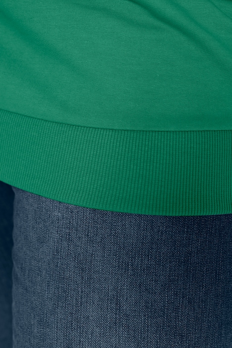 Hoodie, Kapuzensweatshirt, oversized, Glitzer-Schulterfransen, Ballon-Langarm