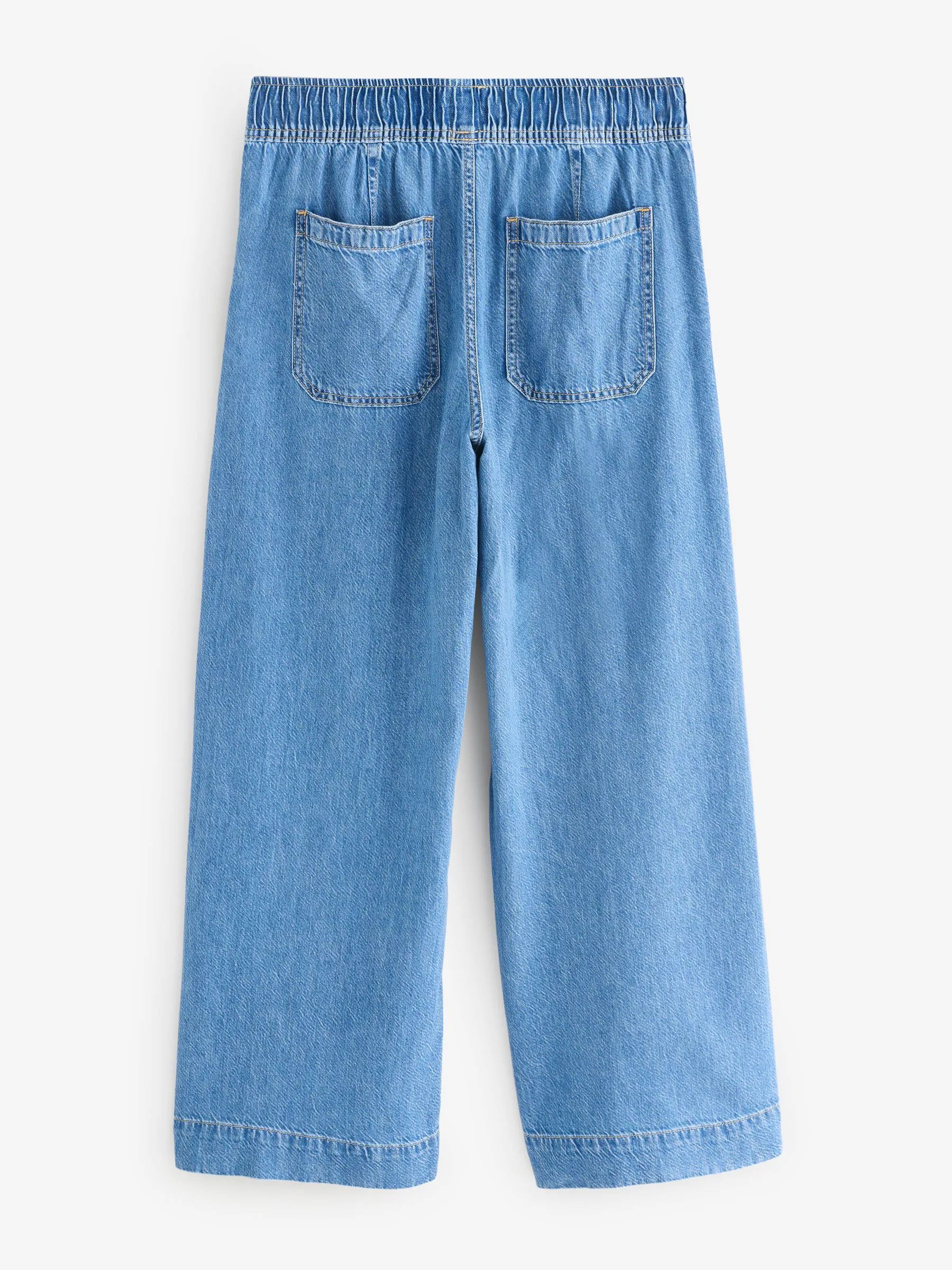 Blauw - Gap UltraSoft Easy Baggy jeans met halfhoge taille
