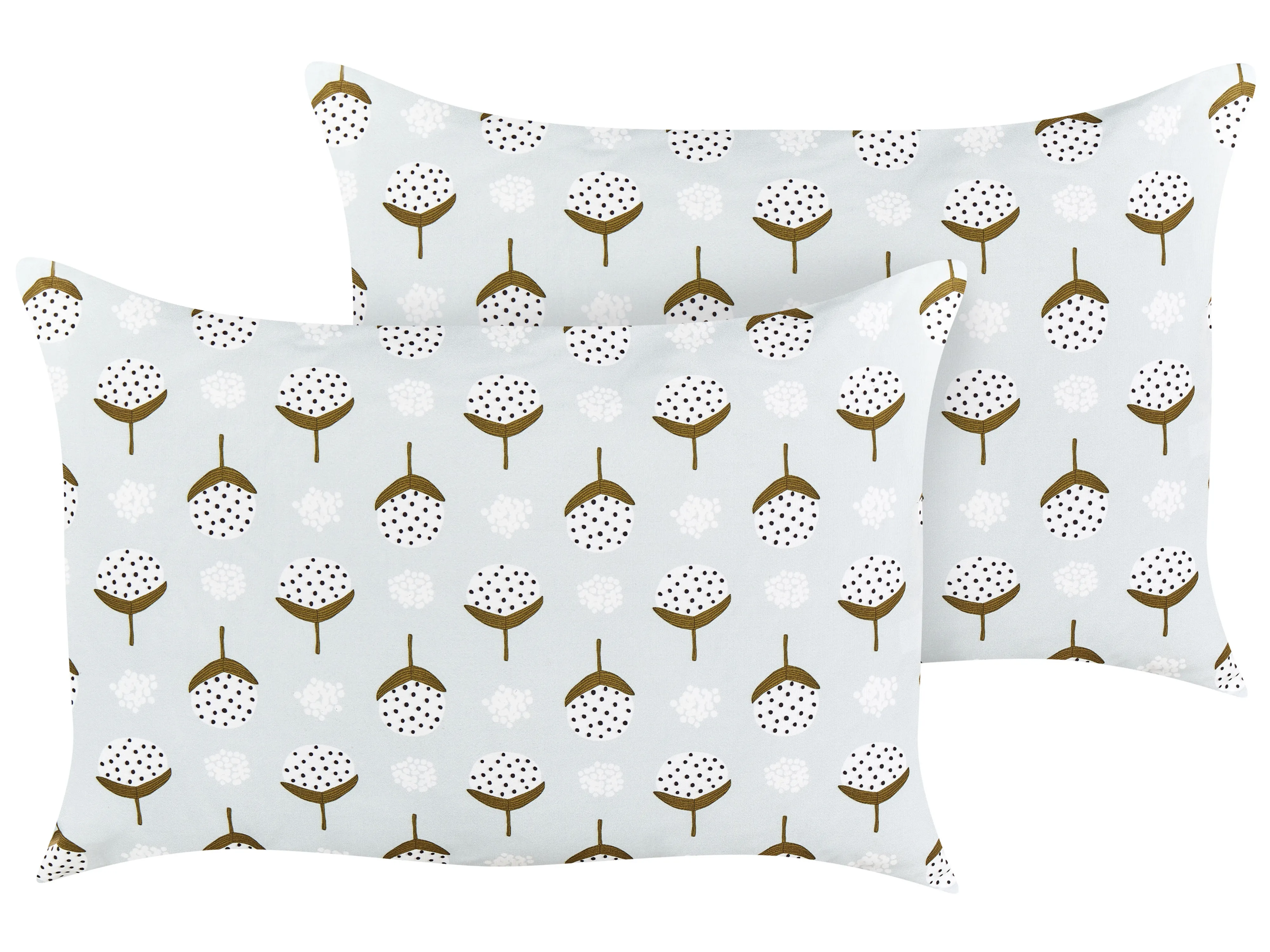 Set van 2 tuinkussens CUNEO geometrisch patroon 40 x 60 cm Groen